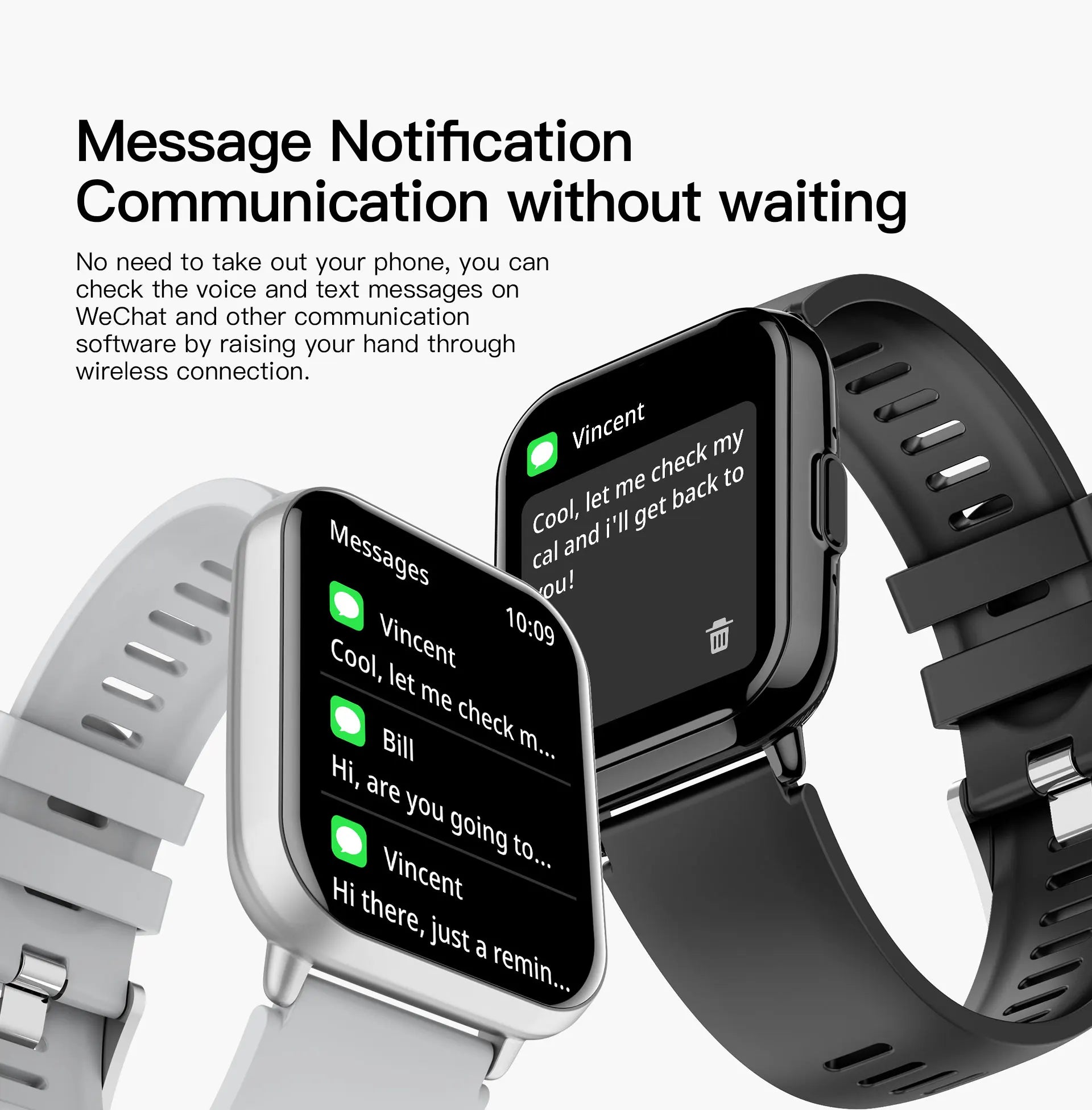 VALDUS Supports Sedentary Reminder Multi Sport Mode Fashion Smartwatch Bluetooth Call Liveness Detection VS14 Smart Watch