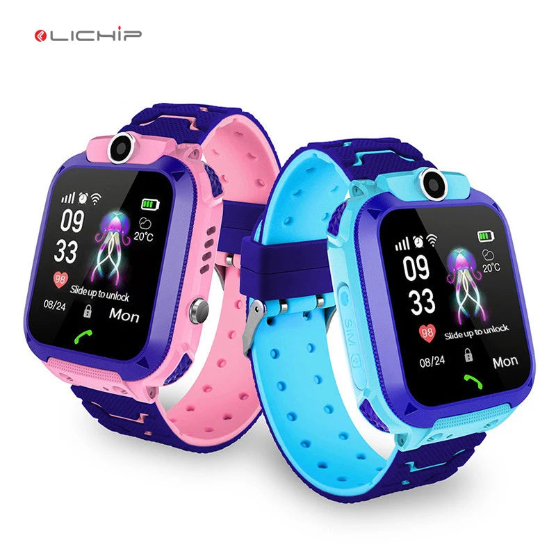 LICHIP L334 Reloj Cheap Children tracker Smart Mobile Phone Smartwatch Q12 Gps Kids Watch for Kids Children with Without Gps