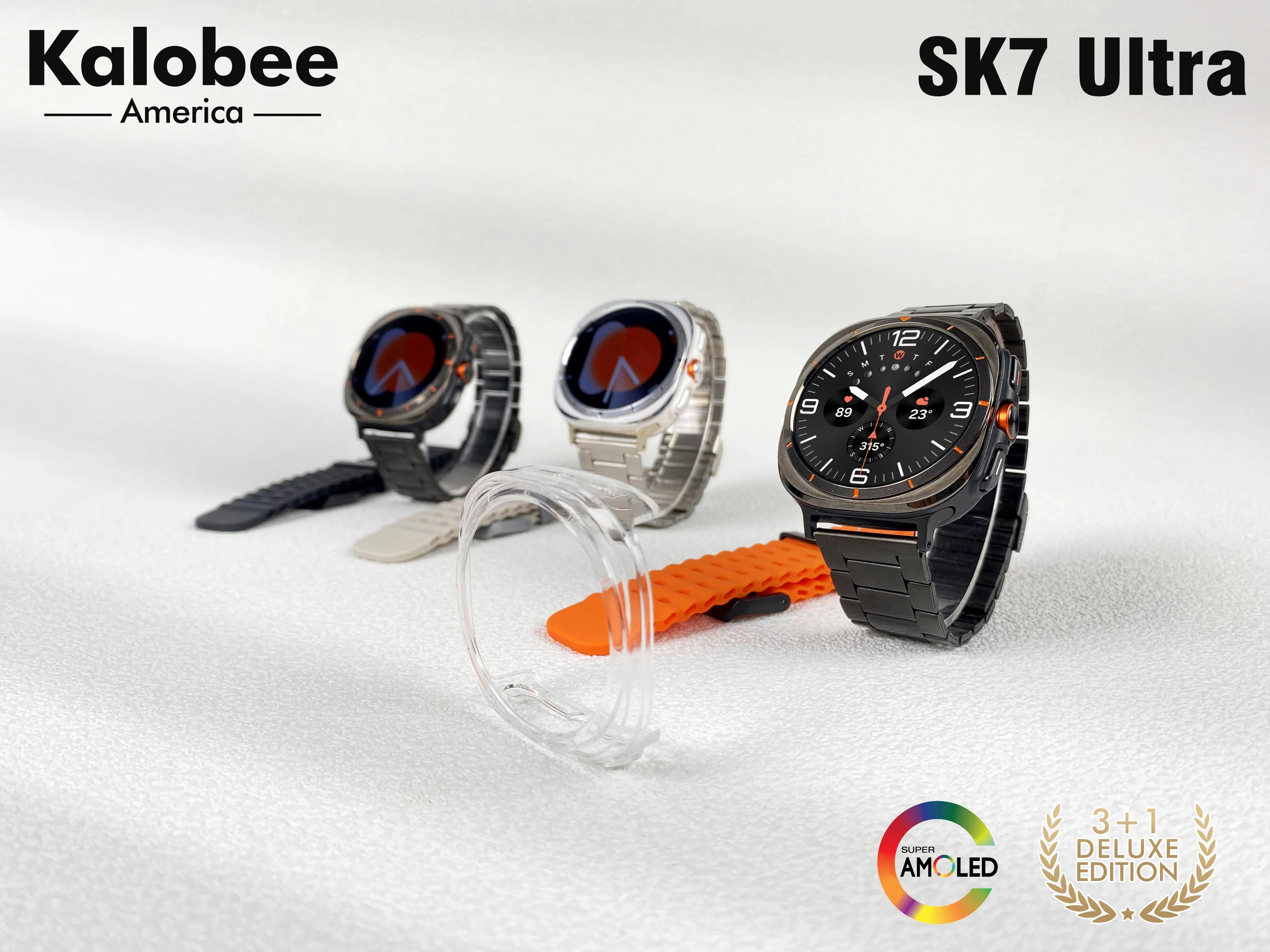 Kalobee SK7Uitra Smartwatch with Touch Screen, Call Health Check, Sports Mode, Multiple Languages and Other Functions
