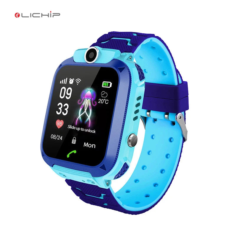 LICHIP L334 Reloj Cheap Children tracker Smart Mobile Phone Smartwatch Q12 Gps Kids Watch for Kids Children with Without Gps