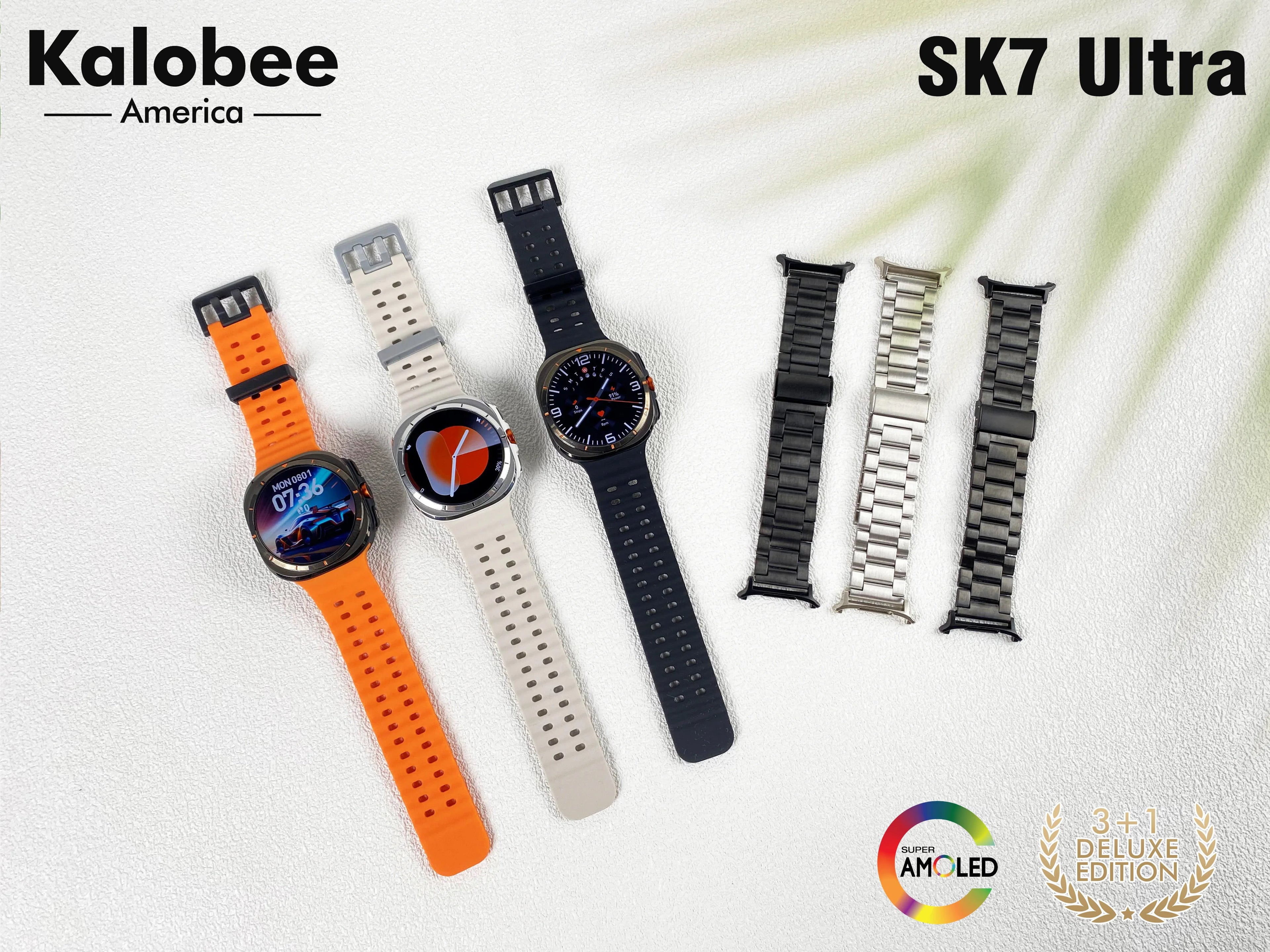 Kalobee SK7Uitra Smartwatch with Touch Screen, Call Health Check, Sports Mode, Multiple Languages and Other Functions