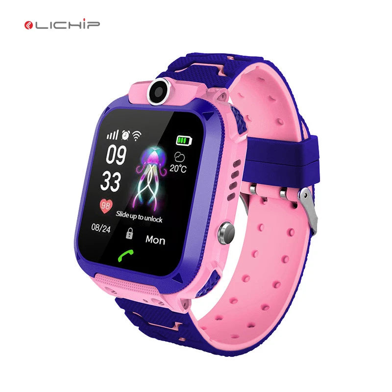 LICHIP L334 Reloj Cheap Children tracker Smart Mobile Phone Smartwatch Q12 Gps Kids Watch for Kids Children with Without Gps