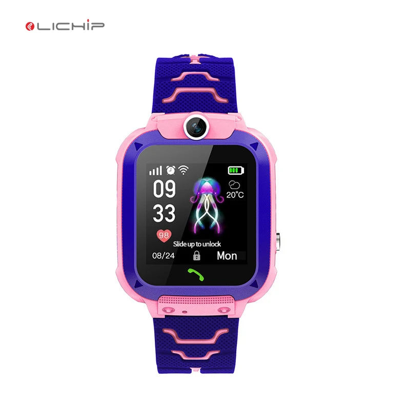 LICHIP L334 Reloj Cheap Children tracker Smart Mobile Phone Smartwatch Q12 Gps Kids Watch for Kids Children with Without Gps