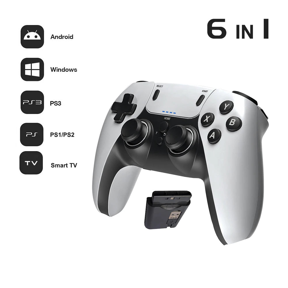 Control Inalámbrico para Juegos - Consola de Juegos Portátil con Gamepad de Entretenimiento para PS1 PS2 PS3 PC Android