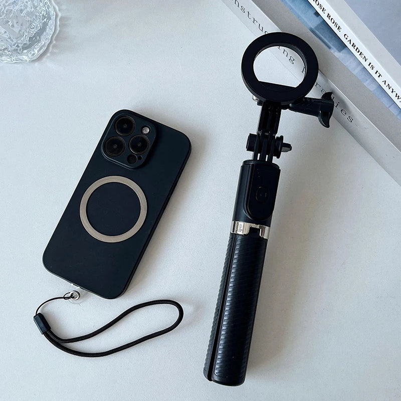 Palo de Selfie magnético Universal para teléfono con Control remoto para Magsafe, foto, Video, Vlog en vivo