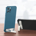 Soporte Universal para teléfono móvil, soporte magnético ultrafino plegable de aleación de Metal para teléfono móvil de escritorio para iPhone 15 13 Xiaomi
