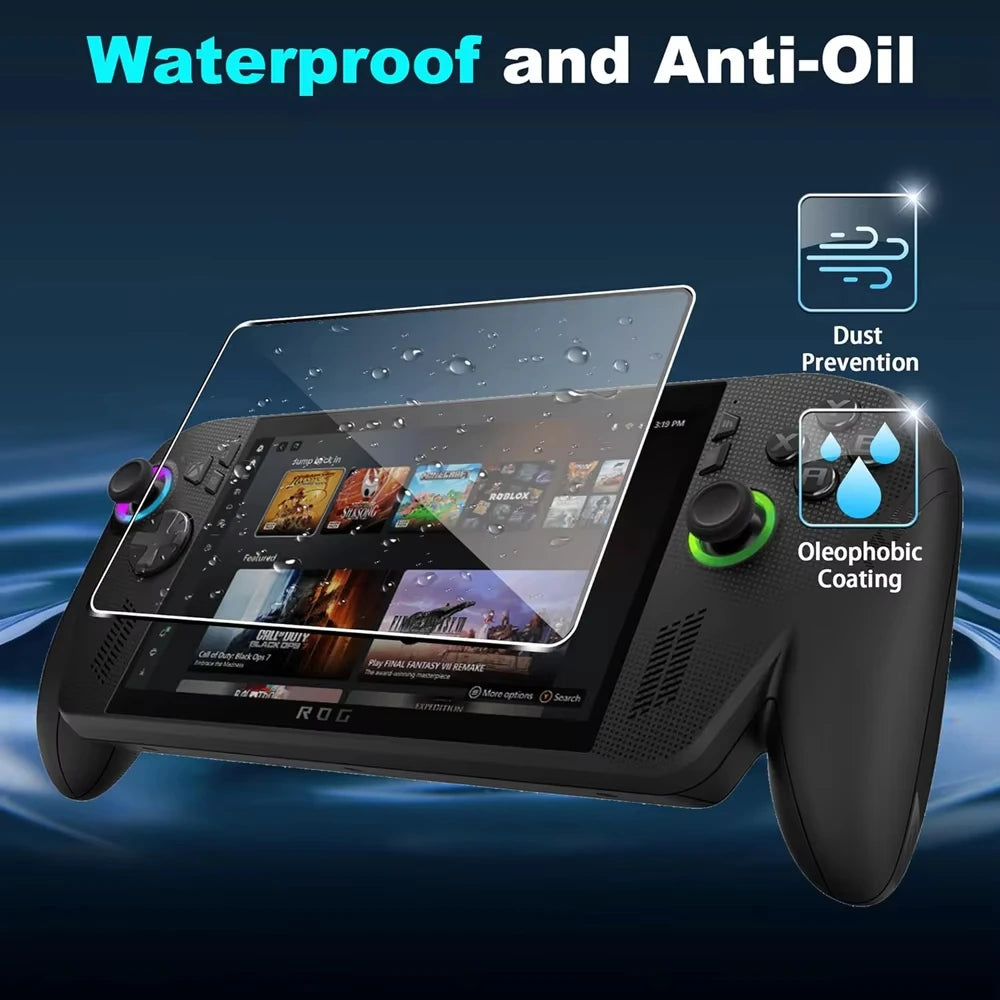 Película protectora de vidrio templado HD para consola portátil Asus ROG Ally y Rog Xbox Ally/X, Protector de pantalla antiarañazos, 1/2/3 Uds.