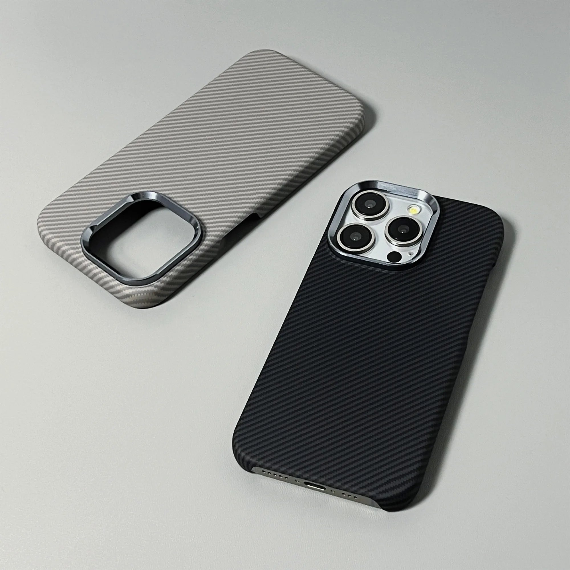 Para Magsafe funda con patrón de fibra de carbono mate para iPhone 17 16 15 14 Pro Max funda dura ultrafina a prueba de golpes para iPhone 17Pro