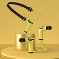 Pistola de masaje de mango largo para relajación muscular multifuncional, pistola de masaje eléctrica corporal de percusión de tejido profundo, gran oferta
