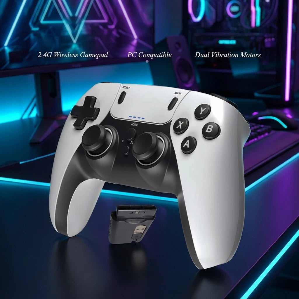 Control Inalámbrico para Juegos - Consola de Juegos Portátil con Gamepad de Entretenimiento para PS1 PS2 PS3 PC Android