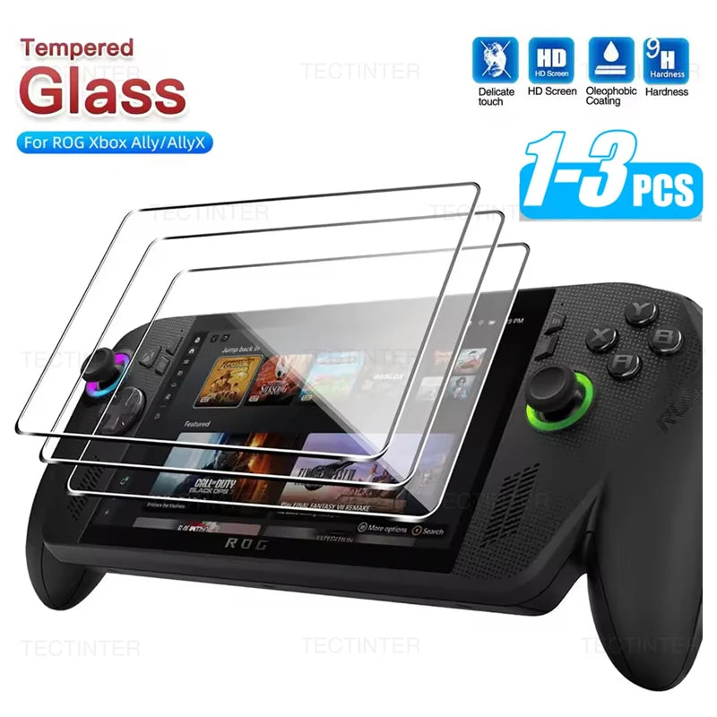 Película protectora de vidrio templado HD para consola portátil Asus ROG Ally y Rog Xbox Ally/X, Protector de pantalla antiarañazos, 1/2/3 Uds.