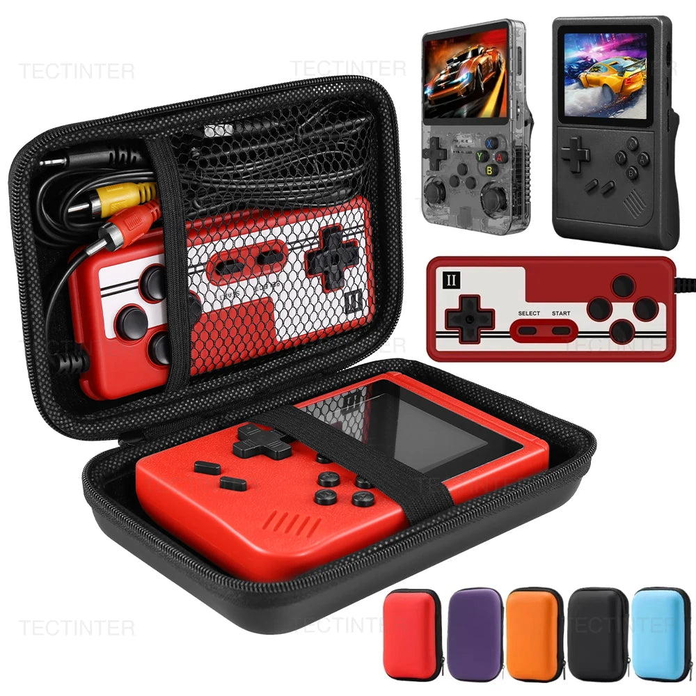 Bolsa de almacenamiento de Estuche de transporte para consola de juegos portátil FC/GB300/R36s, Mini reproductor de juegos Retro de viaje, caja protectora portátil