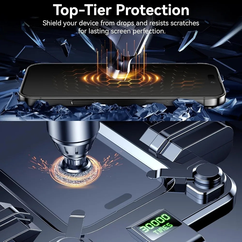 Protector de pantalla completa mate para iPhone 17 16 15 14 Pro Max 16e 15 14 Plus 13 12 11 Pro XR XS Max 9H dureza vidrio templado