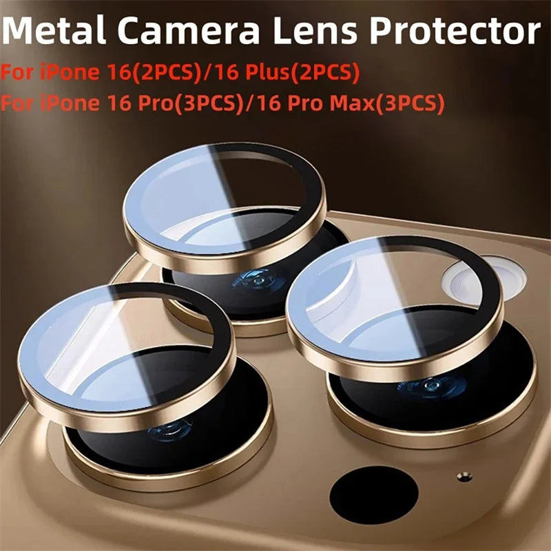 Protector de lente de cámara para iPhone 17 16 13 12 11 Pro Max Mini lente de cristal para iPhone Air 15 14 Pro Max 16 Plus accesorios de teléfono