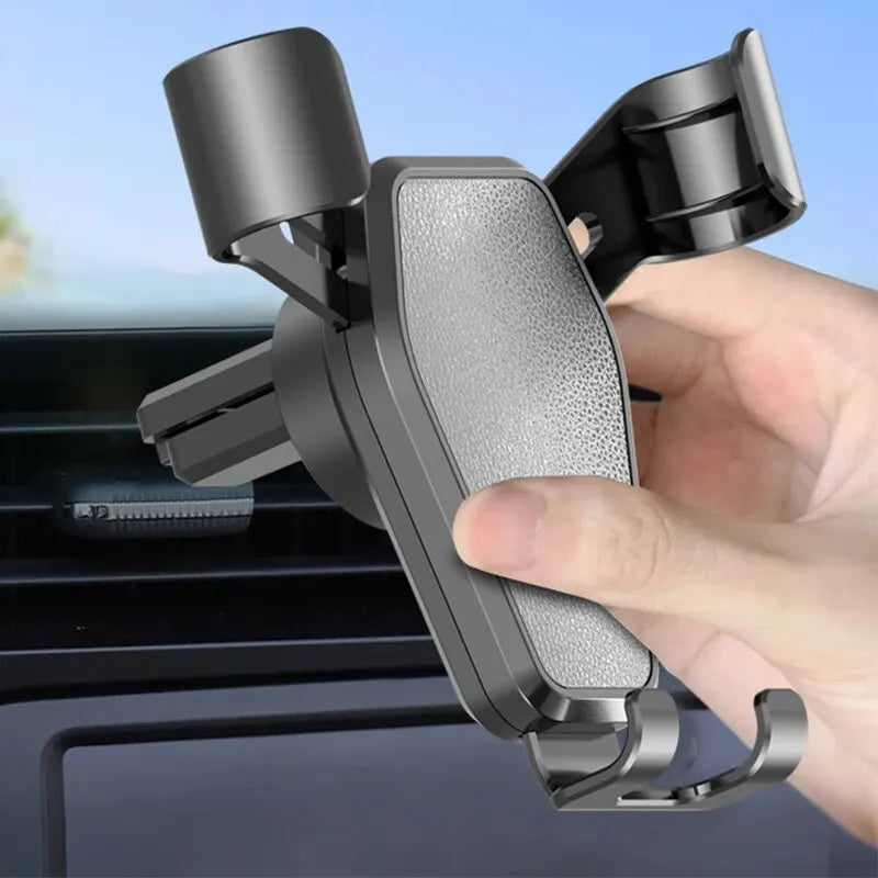 Soporte de gravedad C5 para coche, Clip de ventilación de aire para teléfono, soporte móvil para teléfono inteligente, soporte GPS para iPhone 15 14 Xiaomi Samsung