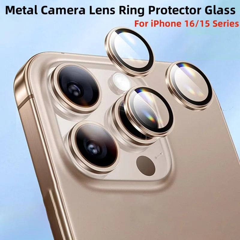 Protector de lente de cámara para iPhone 17 16 13 12 11 Pro Max Mini lente de cristal para iPhone Air 15 14 Pro Max 16 Plus accesorios de teléfono