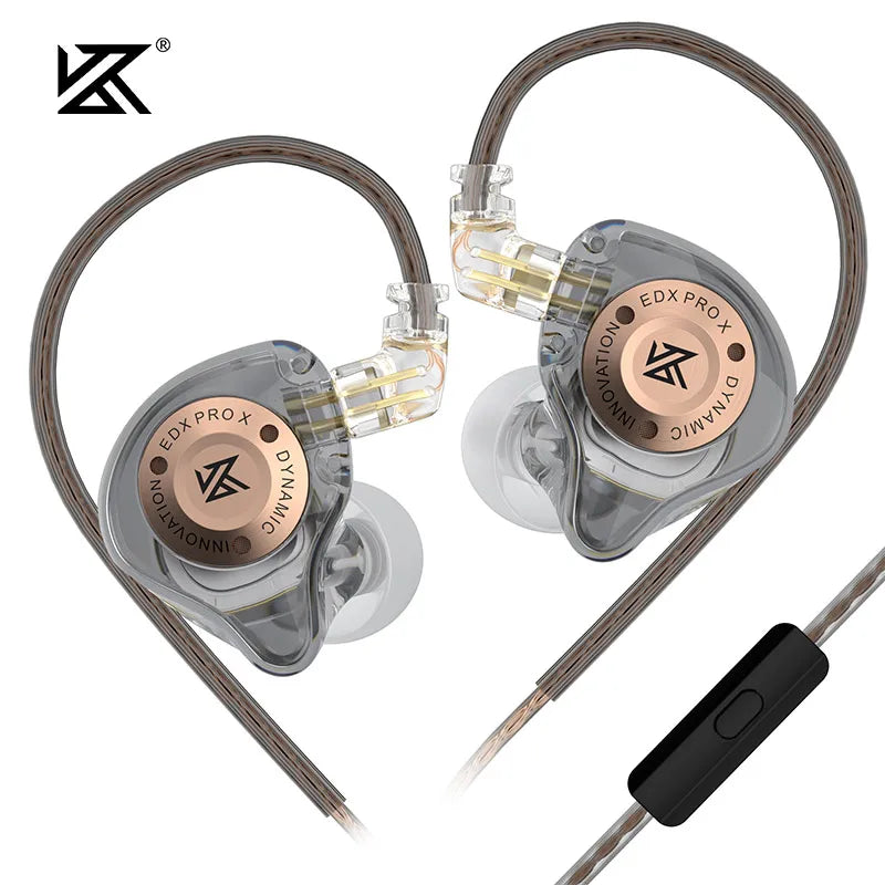 KZ-auriculares EDX PRO X Dynamic Drive, cascos de graves HIFI para DJ, deportivos, con cancelación de música