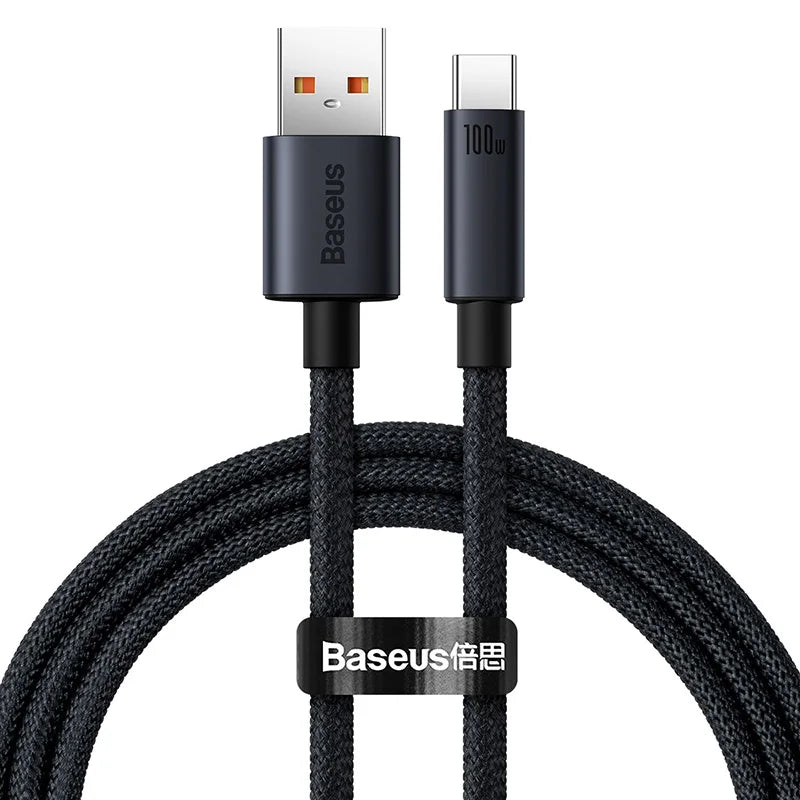 Cable Baseus USB tipo C de 66W/100W para Huawei P50 P40 Pro Honor Super Charge 6A, Cable de datos de carga rápida USB C