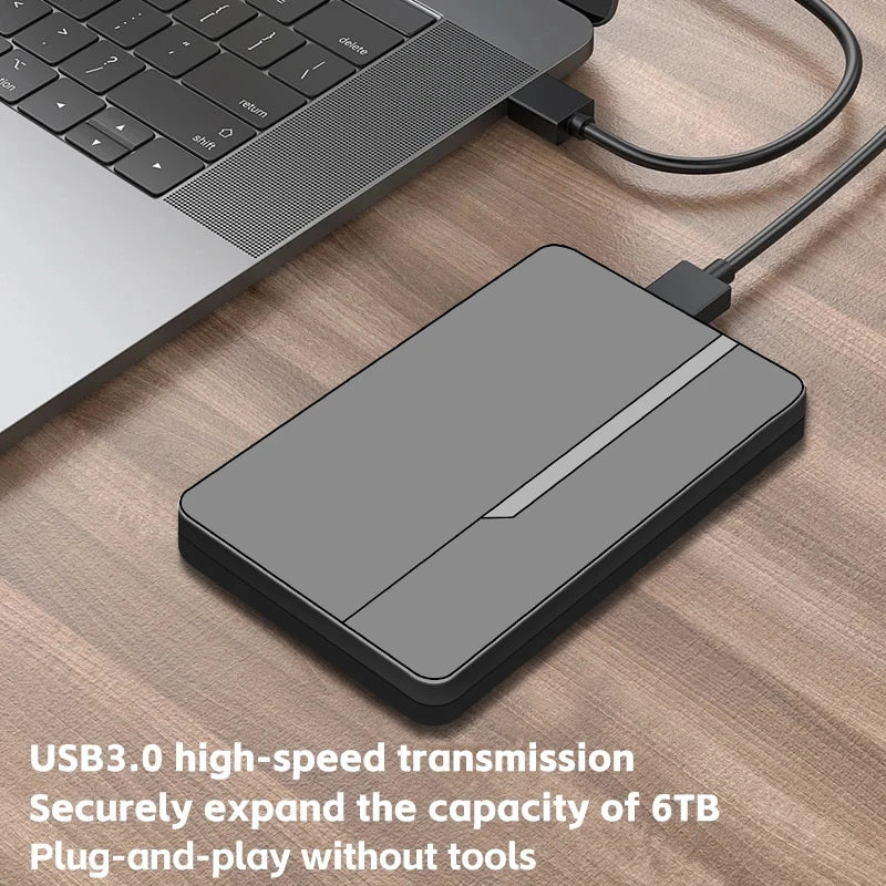 Caja ssd Rouhong, carcasa de disco duro externo de 2,5 ", carcasa de disco duro USB 3,0 de 6TB, compatible con disco duro SATA SSD de 7mm y 9,5mm para ordenador portátil y PC