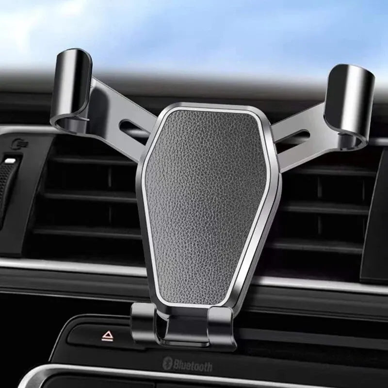 Soporte de gravedad C5 para coche, Clip de ventilación de aire para teléfono, soporte móvil para teléfono inteligente, soporte GPS para iPhone 15 14 Xiaomi Samsung