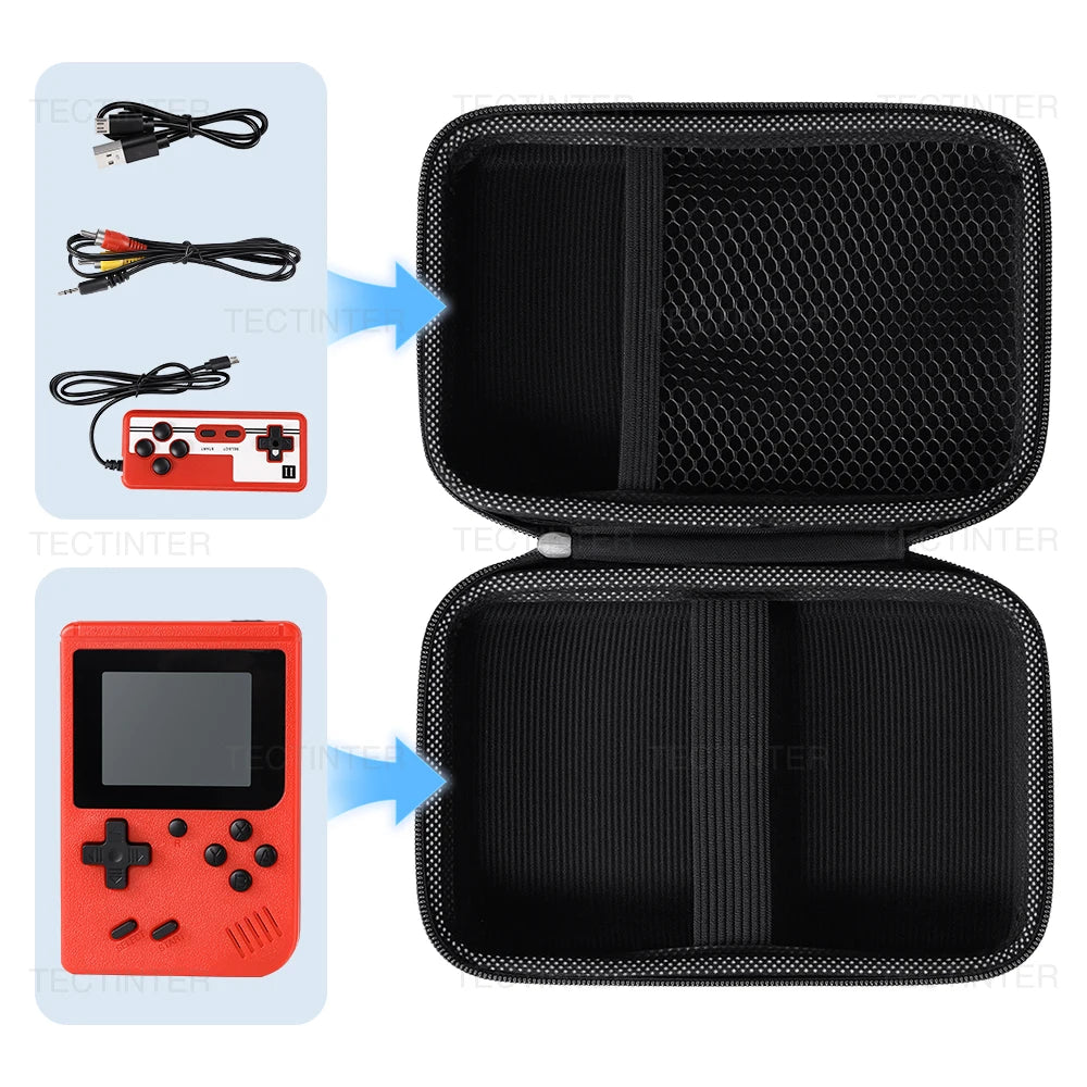 Bolsa de almacenamiento de Estuche de transporte para consola de juegos portátil FC/GB300/R36s, Mini reproductor de juegos Retro de viaje, caja protectora portátil