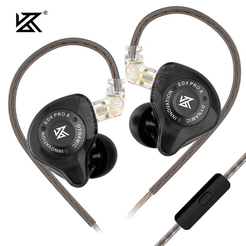 KZ-auriculares EDX PRO X Dynamic Drive, cascos de graves HIFI para DJ, deportivos, con cancelación de música