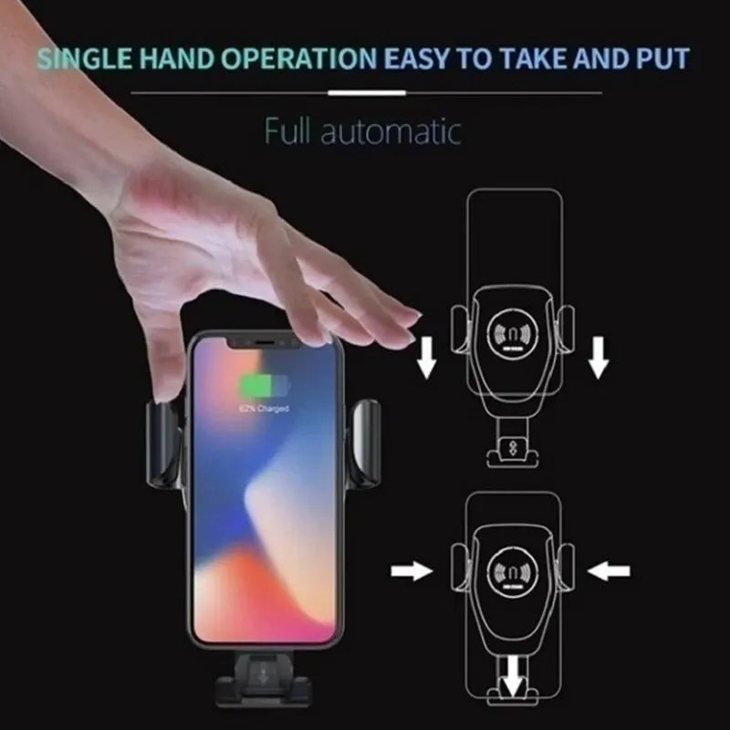 Soporte de gravedad C5 para coche, Clip de ventilación de aire para teléfono, soporte móvil para teléfono inteligente, soporte GPS para iPhone 15 14 Xiaomi Samsung