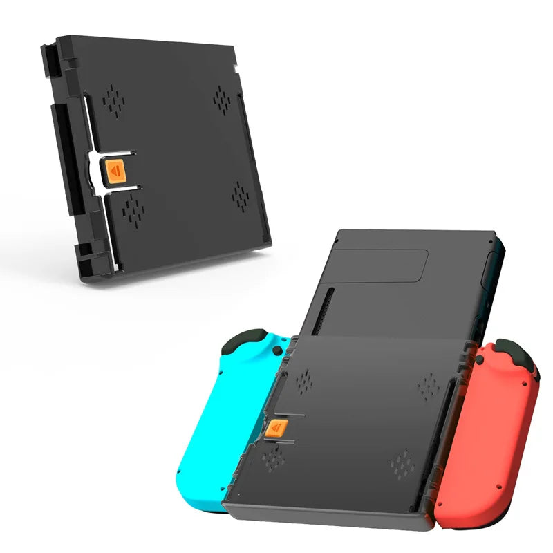 Soporte Vertical con tapa de agarre para consola de juegos NS OLED/Switch, soporte para controlador de Joystick, accesorios para Nintendo Switch