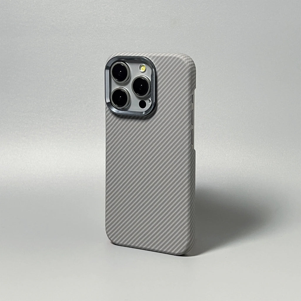 Para Magsafe funda con patrón de fibra de carbono mate para iPhone 17 16 15 14 Pro Max funda dura ultrafina a prueba de golpes para iPhone 17Pro