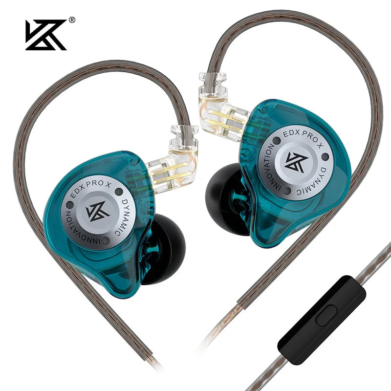 KZ-auriculares EDX PRO X Dynamic Drive, cascos de graves HIFI para DJ, deportivos, con cancelación de música