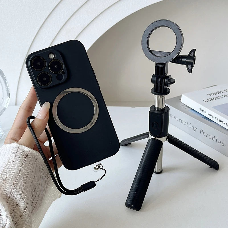 Palo de Selfie magnético Universal para teléfono con Control remoto para Magsafe, foto, Video, Vlog en vivo