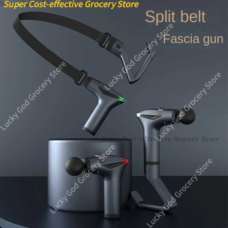 Pistola de masaje de mango largo para relajación muscular multifuncional, pistola de masaje eléctrica corporal de percusión de tejido profundo, gran oferta