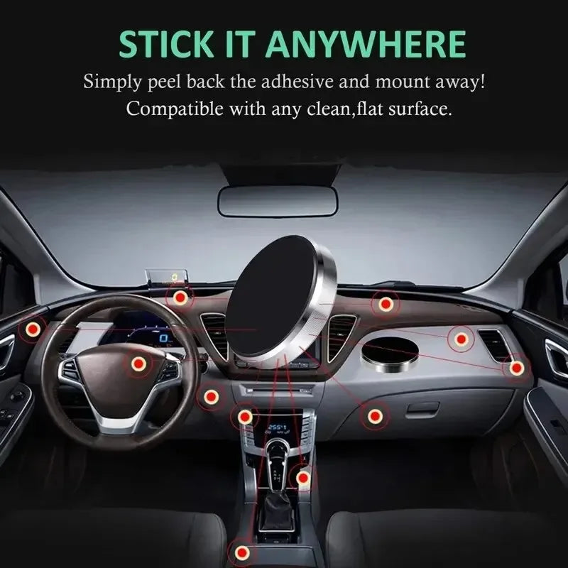 Soporte magnético universal para teléfono móvil, soporte adhesivo para salpicadero y parabrisas, para iPhone, Samsung, Xiaomi, Huawei, GPS