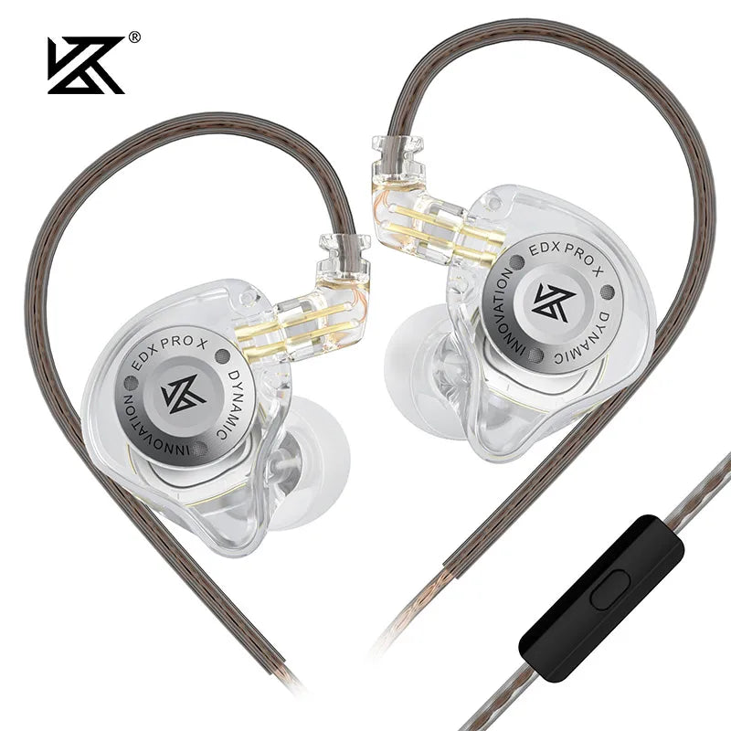 KZ-auriculares EDX PRO X Dynamic Drive, cascos de graves HIFI para DJ, deportivos, con cancelación de música