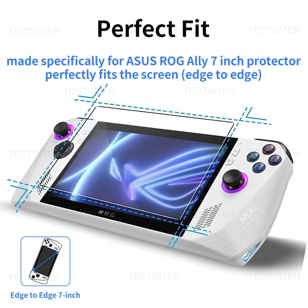 Película protectora de vidrio templado HD para consola portátil Asus ROG Ally y Rog Xbox Ally/X, Protector de pantalla antiarañazos, 1/2/3 Uds.